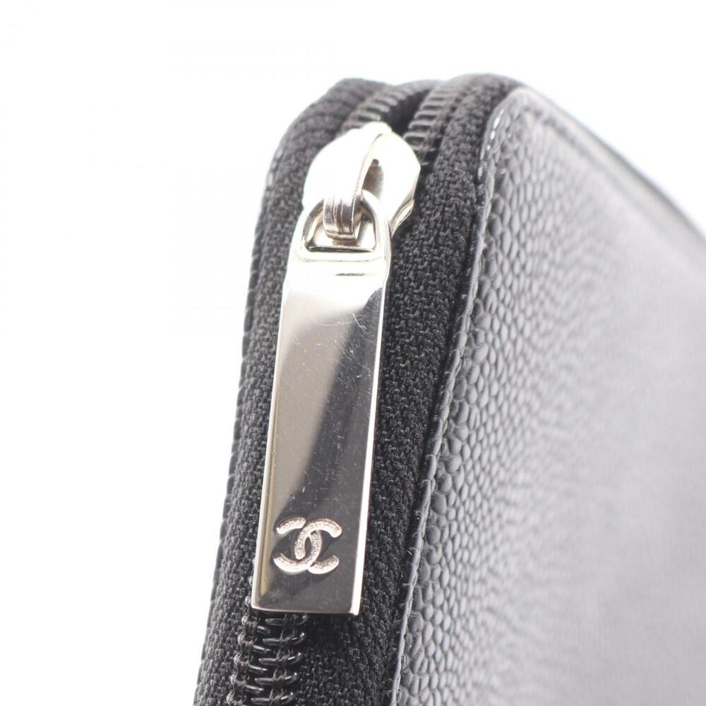 CHANEL Black Leather Logo Wallet - Picture 9 of 9